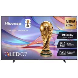 Hisense 58Q7S, Smart TV QLED 58" 4K TV, 60Hz, Audio Dolby Atmos, VIDAA OS con 1000+ APP, Vision IQ, HDR 10+, Game Mode Plus, Bluetooth, Wifi, Alexa Built-in, AirPlay2, lativù