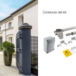 ELVOX VIMAR Motore per cancello doppia anta battente Kit EKKO 300A lineare 230V 3m 200kg 230 V