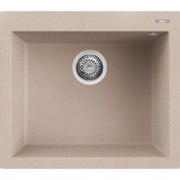 ELLECI Lavello 1 vasca in quarzo avena Quadra L 57 x L 50 cm