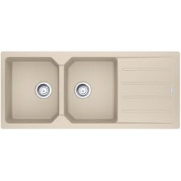 Franke Lavello sopratop 2 vasche in fragranite avena City L 50 x L 116 cm, reversibile
