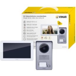 ELVOX VIMAR Videocitofono con filo KIT VIDEO 7IN TS MONOF. ALIM. MULTISPINA 2 fili TFT LCD 7" touchscreen, 6 suonerie