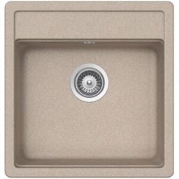 Schock Lavello sopratop 1 vasca in quarzo avena Nemo N100 S CRISTALITE® L 49 x L 43.4 cm
