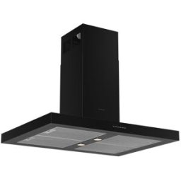 Silverline Cappa ad isola 4110.9 Drop Control nero L 90 cm
