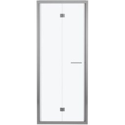 Leroy Merlin Porta doccia pieghevole L 67-71 cm x H 195 cm per nicchia in vetro smerigliato SP. 6 mm, profilo lucido cromo, serie Record