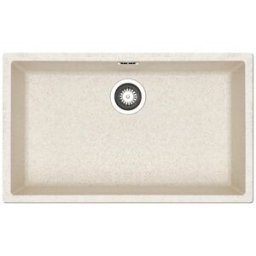 PYRAMIS Lavello sottotop 1 vasca in fibra di vetro avena Mistral L 40 x L 70 cm