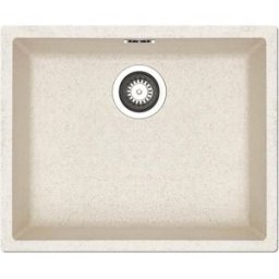 PYRAMIS Lavello sottotop 1 vasca in fibra di vetro avena Mistral L 40 x L 50 cm