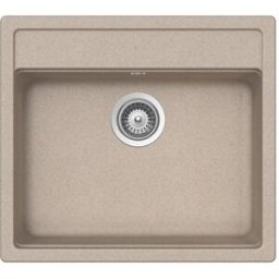 Schock Lavello sopratop 1 vasca in quarzo avena Nemo N100 CRISTALITE® L 49 x L 55.2 cm