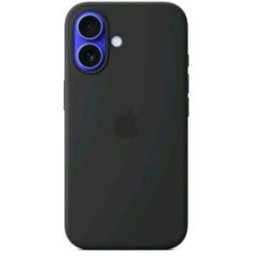 Apple Iphone 16 Silicone Case Cover Magsafe In Silicone Nero