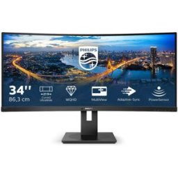 Philips Monitor Curvo 34 Led Va 21:9 3440x1440 5ms 300 Cdm, Dp/hdmi, Altezza, Multimediale