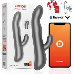 Vibratore Rabbit Vibrante Rotante Oninder Oslo — App, Nero