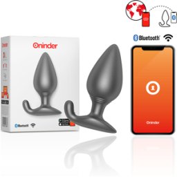 Plug Anale Vibrante Oninder Rio — Controllo App, Nero