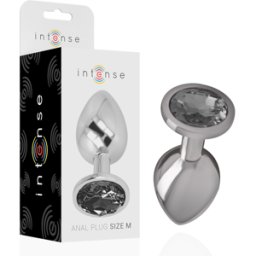 INTENSE ANAL TOYS Plug Anale in Metallo Intense Diamond Jewel — Gioiello, Taglia M