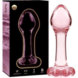 NEBULA SERIES BY IBIZA Plug Anale in Vetro Borosilicato Nebula Series Modello 2 — 11 cm
