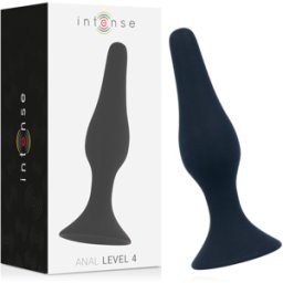 INTENSE ANAL TOYS Plug Anale Conico Intense Anal Level 4 — Silicone, 15,5 cm
