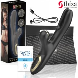 IBIZA TECHNOLOGY Vibratore a Doppio Morsetto Ibiza Double Clamping — Nero