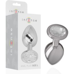 INTENSE ANAL TOYS Plug Anale in Metallo Intense Diamond Jewel — Cristallo, Taglia L