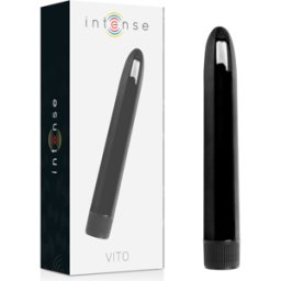 Vibratore Classico Intense Fun Toys Vito — 17 cm, Nero