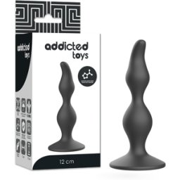 Plug Anale Addicted Toys — Silicone Nero 12 cm