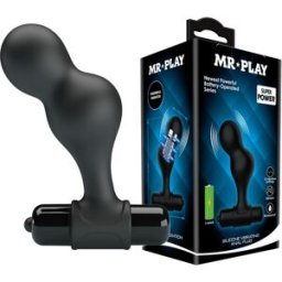 Plug Anale Vibrante Mr Play — Silicone, 10 Modalità, Nero