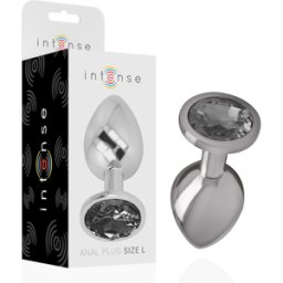 INTENSE ANAL TOYS Plug Anale in Metallo Intense Diamond Jewel — Taglia L