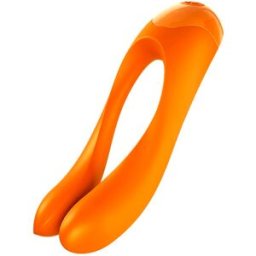 SATISFYER VIBRATOR Vibratore da Dito Clitoride Satisfyer Candy Cane — Arancione