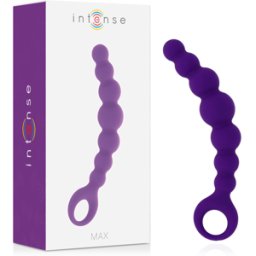 INTENSE ANAL TOYS Plug Anale a Sfere Intense Anal Max — Silicone, Lilla