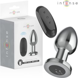 INTENSE ANAL TOYS Plug Anale Vibrante in Metallo Intense — 10 Modalità, Taglia L