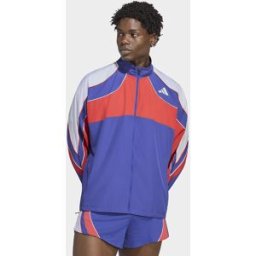 Adidas Mens Giacca Da Running Adizero Archive - Blu, blu blu Uomo taglia XL