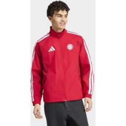 Adidas Mens Giacca Anthem Home Bayern Monaco - Rosso, rosso rosso Uomo taglia L