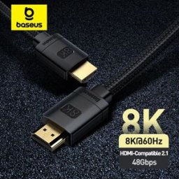 BASEUS Cavo compatibile HDMI per Xiaomi Mi Box 48Gbps digitale per PS5 PS4 8K 2.1 4K 2.0 Cavi splitter 8K/60Hz compatibili HDMI