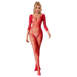 Subblime 952419 - tuta sexy con strass - rosso - XS-M