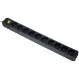 Brennenstuhl Eco-L 10 Way Split Sw 3m BK nero