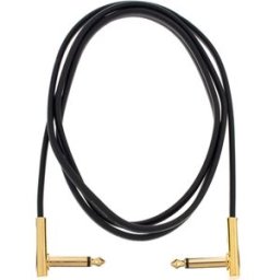 Rockboard Flat Patch Cable Gold 140 cm nero