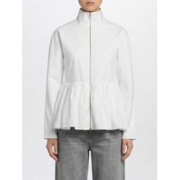 Alaïa Giacca in popeline di cotone Bianco Taglia 38