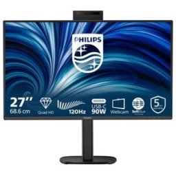 Philips MONITOR 27 LED IPS QHD 16:9 4MS 350 CDM, PIVOT, USB-C HUB, WEBCAM, DP/HDMI, MULTIMEDIALE (27B2U3601H)