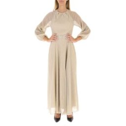 RINASCIMENTO Abito in lurex BEIGE XS
