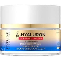 Eveline Cosmetics Bio Hyaluron 3x Retinol System crema rassodante rigenerante viso 60+ 50 ml