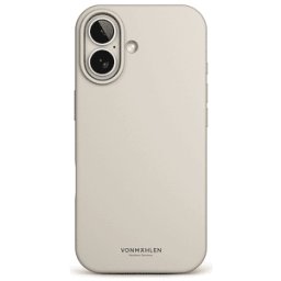 VONMAHLEN Cover in Silicone Morbido, iPhone 17 COVER per Apple 17, Crema