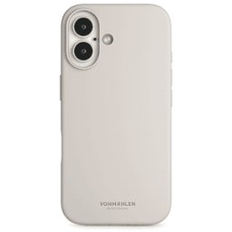 VONMAHLEN Cover in Silicone Morbido, iPhone 16 COVER per Apple 16, Crema
