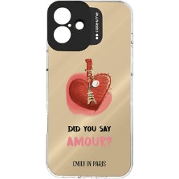 CASE&ME Emily in Paris TPU COVER per Apple iPhone 16 Plus, Multicolore