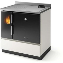 Stufa Morgana DX CS Thermos a legna, Metallo Avorio, Uscita fumi superiore, 7,0kW