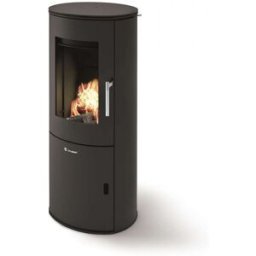 Stufa Sirio CS Thermos a legna, Metallo Nero, Uscita fumi posteriore/superiore, 9,3kW
