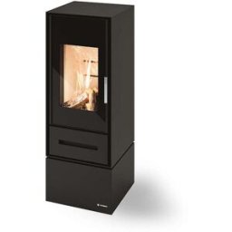 Stufa Vega CS Thermos a legna, Metallo Nero, Uscita fumi posteriore/superiore, 9,3kW