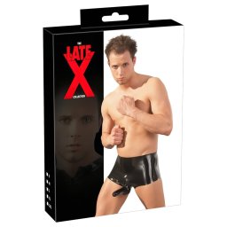 Boxer X in lattice + guaina per pene (nera)