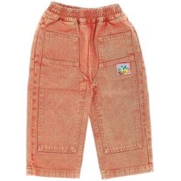 BOBO CHOSES Pantalone in denim con patch logo