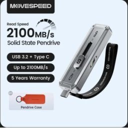 MOVESPEED SP20 2100 MB/s Chiavetta USB 2TB 1TB USB3.2 Gen 2 Tipo C Pen Drive a stato solido 512G 256GB Pendive per iPhone 15/16 PC