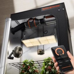 SPIDER FARMER Kit Tenda da Coltivazione 1.2x0.6x1.8m con LED a Spettro Completo SF2000, Ventilatore a Clip da 6' e Kit Ventilatore Inline da 4' per Giardinaggio Indoor