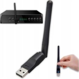 Zenwire Adattatore Scheda di Rete WiFi USB con Antenna Wi-Fi per Decoder Tuner DVB-T2 HEVC WD-1516
