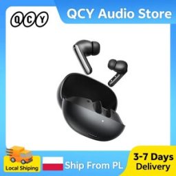 QCY Auricolari Wireless MeloBuds N20, Cuffie Bluetooth 6.0 con ANC Ibrido Adattivo, 6 Microfoni per Chiamate HD, Auricolari TWS con Bassa Latenza di 68ms