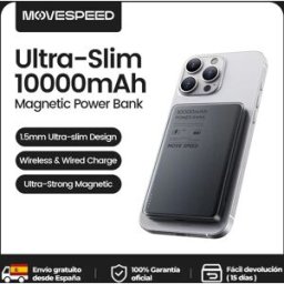 MOVESPEED S10 10000mAh Banca di potere magnetica Carica rapida Batteria esterna portatile Mini Powerbank wireless per iPhone 16 Samsung